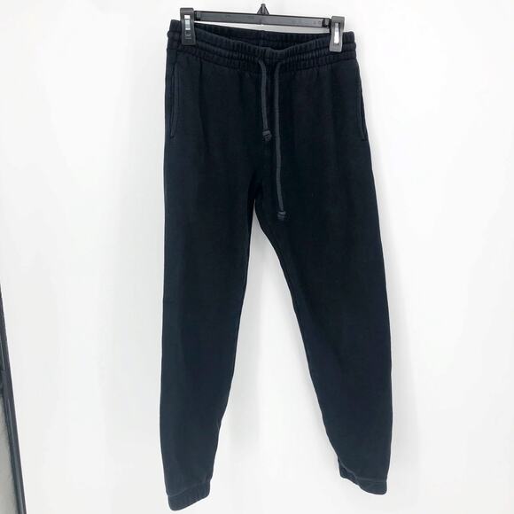 TNA Pants - TNA Womens Cozy Fleece Perfect Sweatpants Small Black Drawstring Jogger